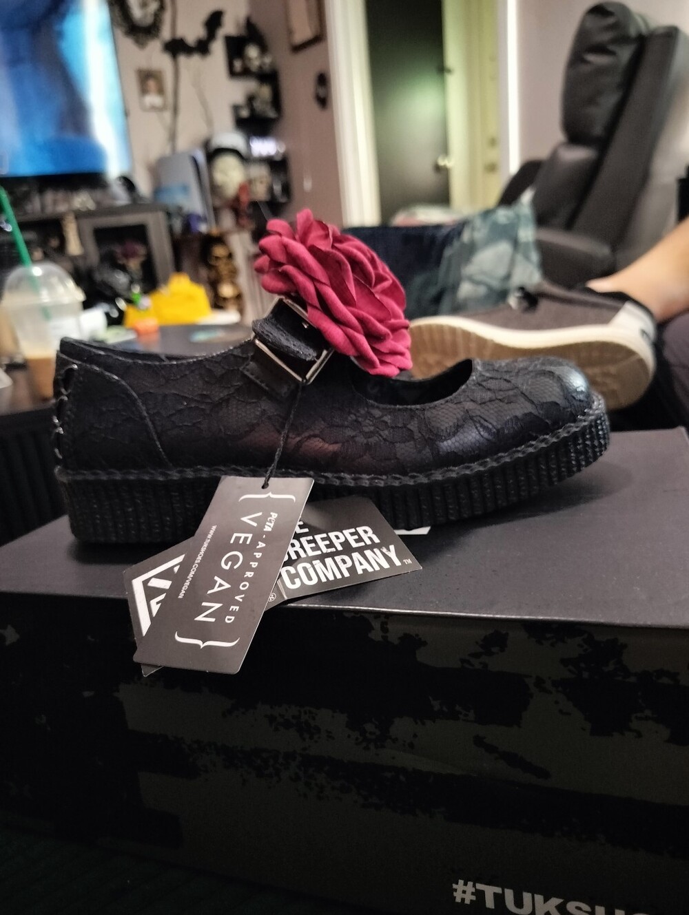 Black Lace Mary Jane Creepers